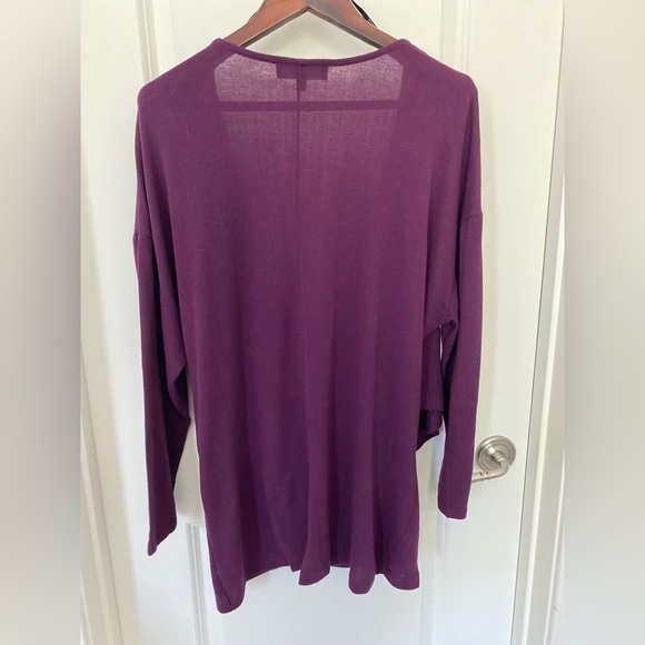 Eloquii Purple Drape Front Top Size14-16 - Picture 3 of 5